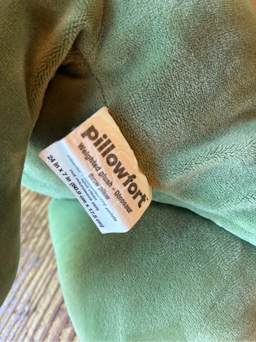 Pillowfort Target Weighted Plush Green Triceratops Dinosaur Sensory Pillow